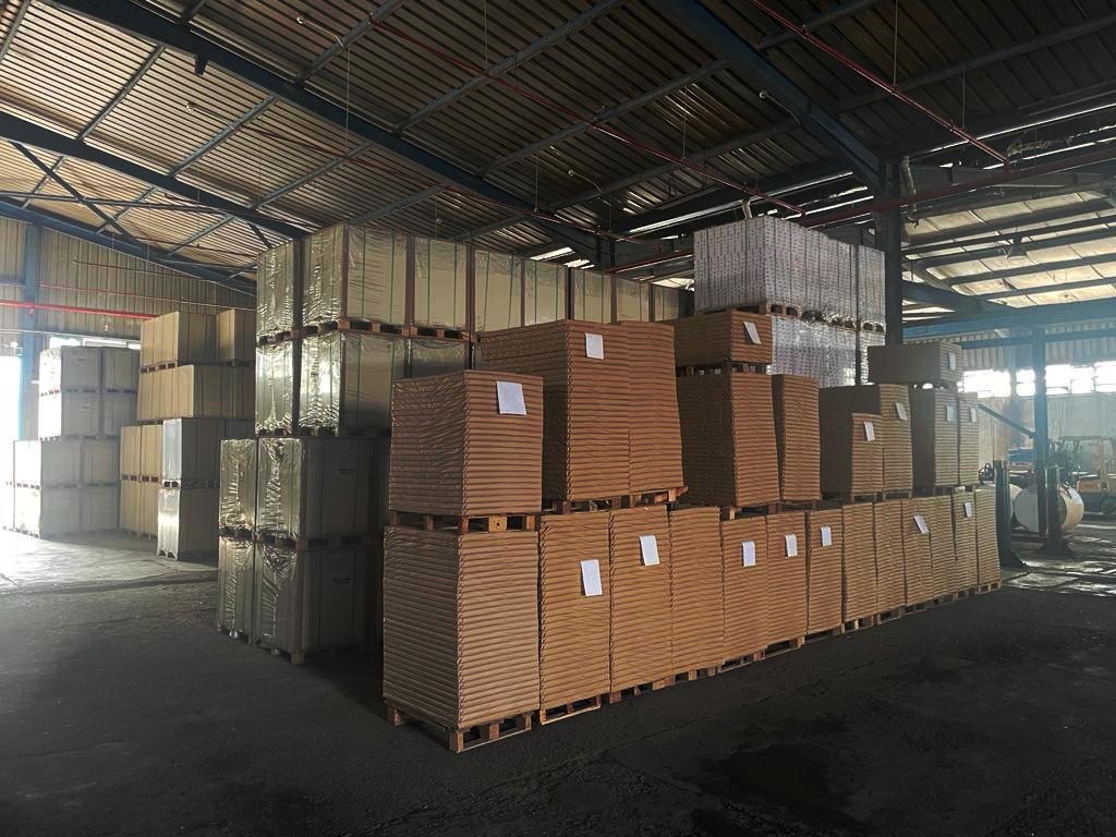 Interior view of MIP's paper converting factory